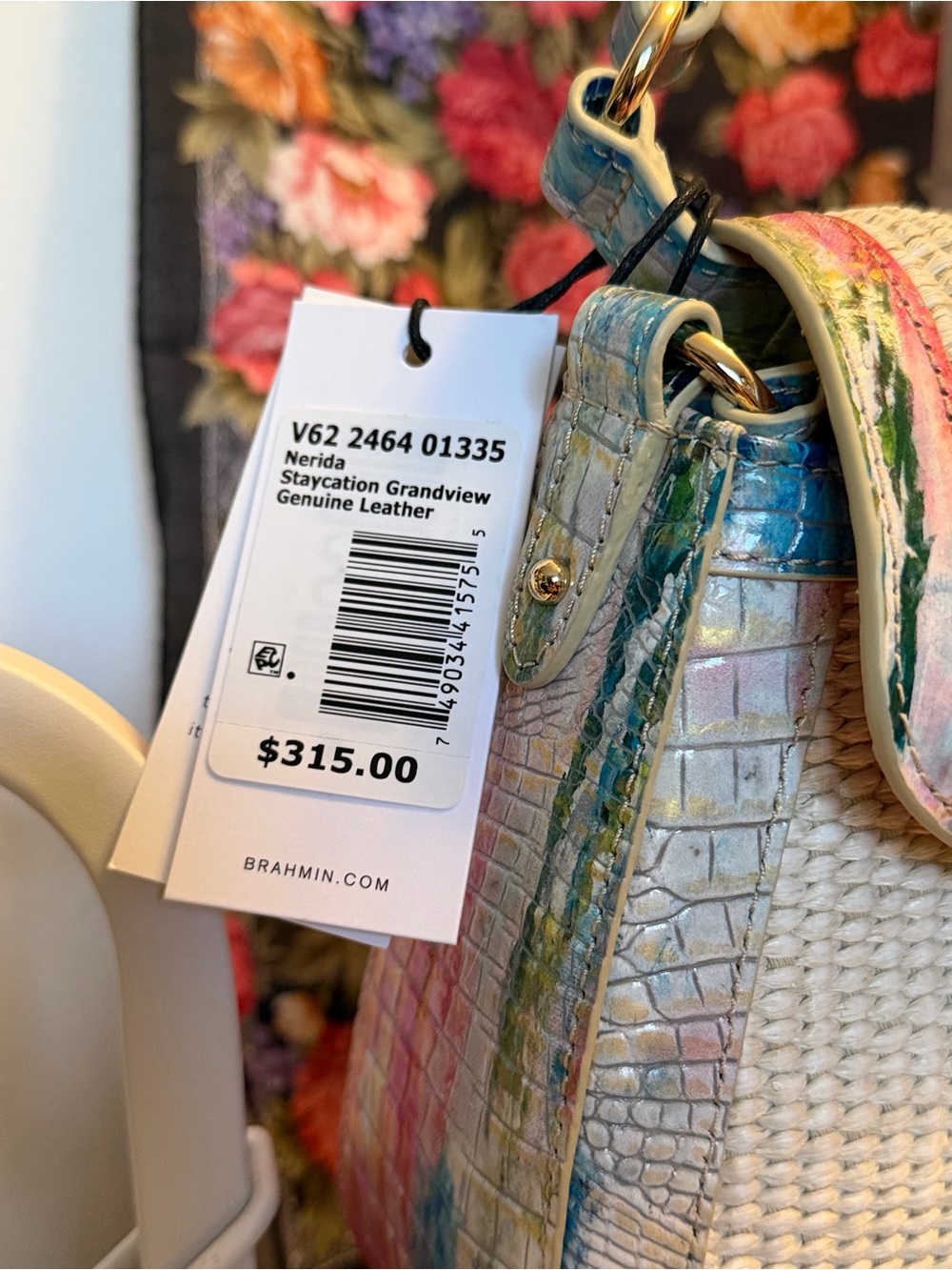 Brahmin Nerida Small Shoulder Bag in the Staycation Colorway - Picture 3 of 5